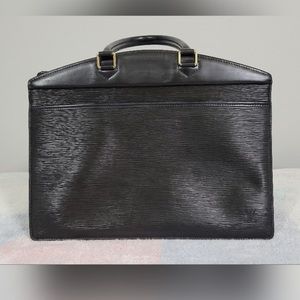 Authentic Louis Vuitton Riviera handbag in Black Epi Leather